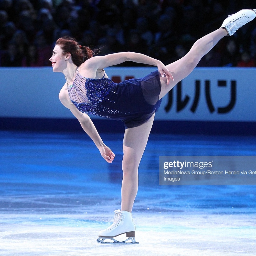 Blue Babydoll Figure Skating Dress